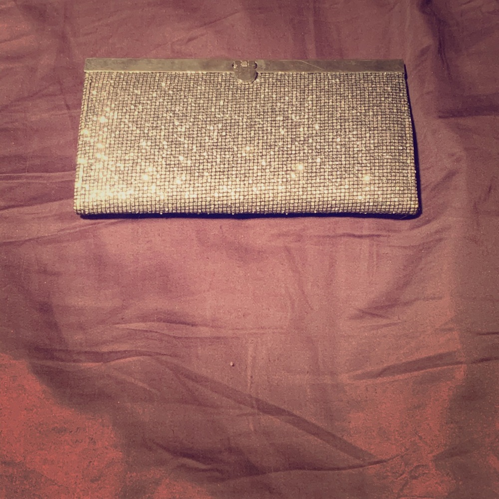 Sparkly Silver Clutch